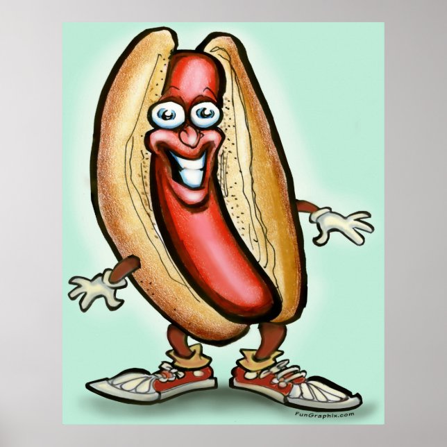 Poster Hot Dog Dude (Devant)