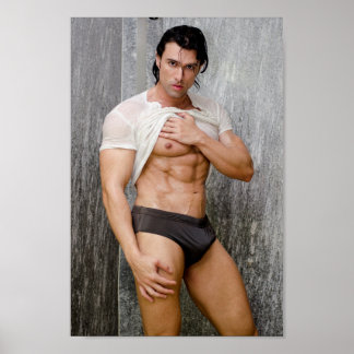 Poster Hot Guy Douches Sexy Muscle Homme Hunk