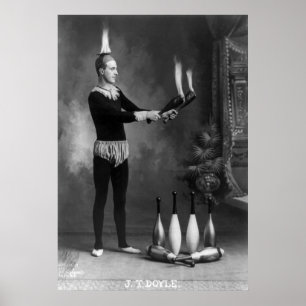 Poster Hot Juggler, early 1900s