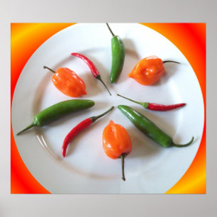 Poster Hot Peppers 3