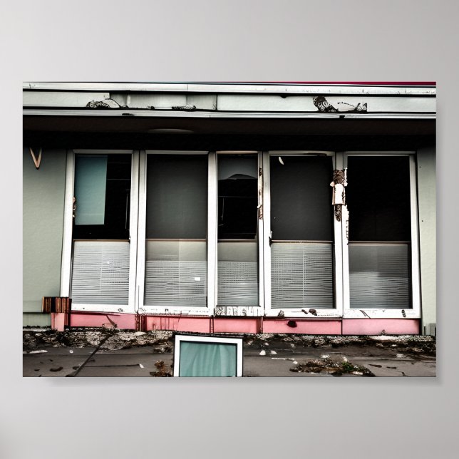 Poster Hôtel Abandonné Espaces Perdus Débilité (Devant)