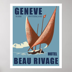 Poster Hôtel Beau Rivage