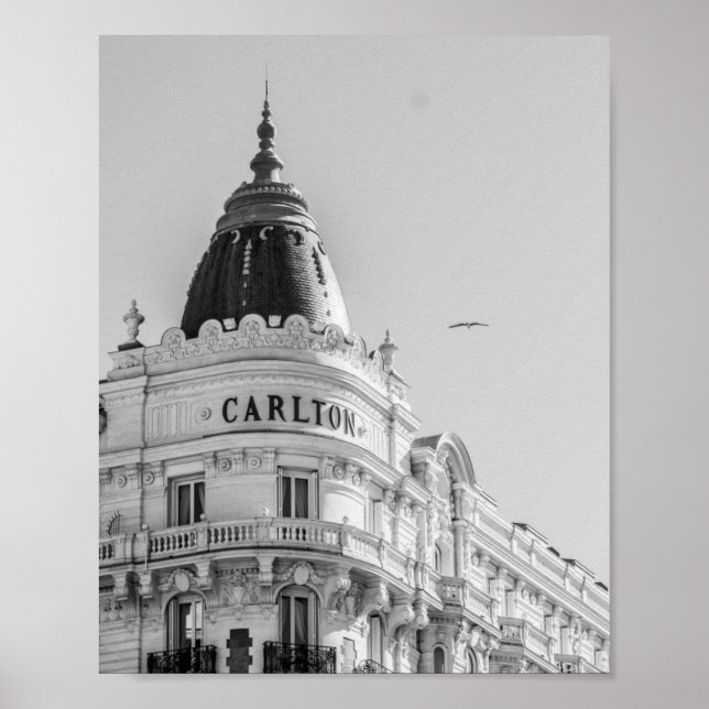 Poster Hôtel Carlton à Cannes (Devant)