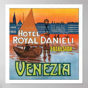 Poster Hôtel Danieli royal Venezia sans frontière