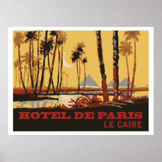 Poster Hôtel de Paris (Le Caire)