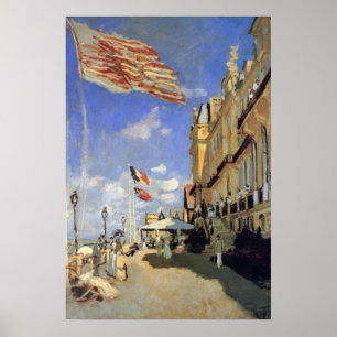 Poster Hotel des Roches Noires, Trouville by Claude Monet