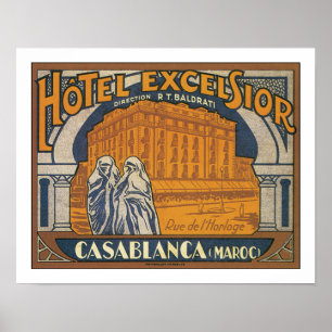 Poster Hotel Excelsior Casablanca