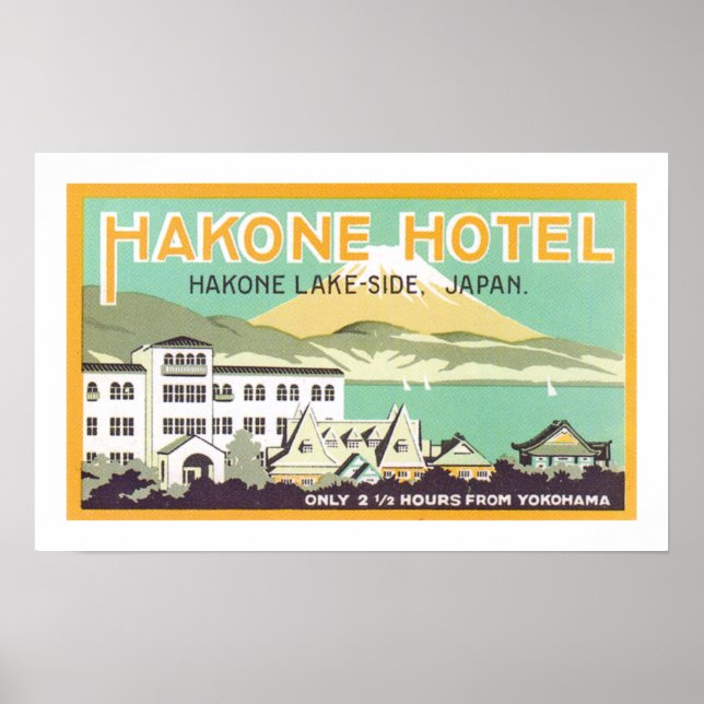 Poster Hôtel Hakone (blanc) (Devant)