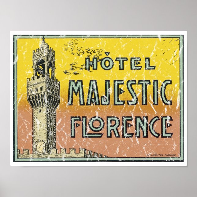 Poster Hôtel Majestic - en détresse (Devant)