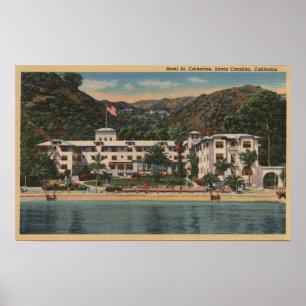 Poster Hôtel St Catherine à Père Noël Catalina, Californi