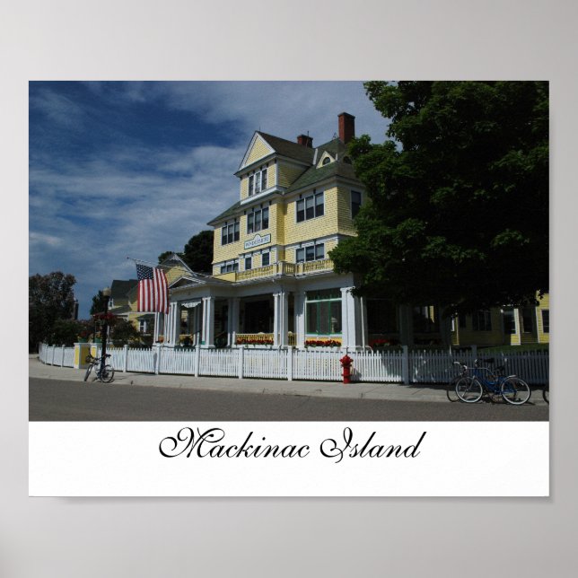 Poster Hôtel sur l'île Mackinac (Devant)