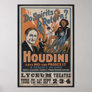 Poster Houdini 1909