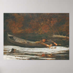 Poster Hound and Hunter, 1892 (huile sur toile)