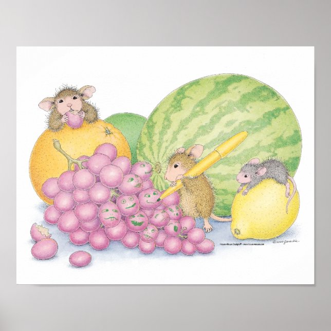 Poster House-Mouse Designs® - Wall Art (Devant)
