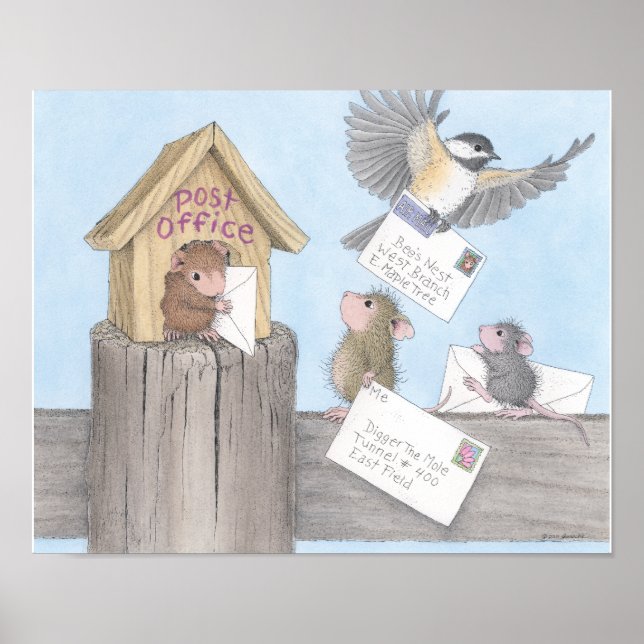Poster House-Mouse Designs® - Wall Art (Devant)