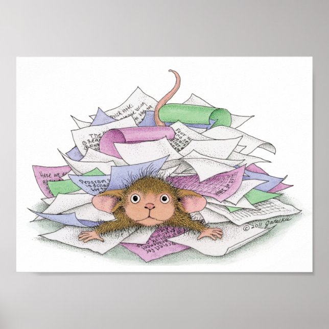 Poster House-Mouse Designs® - Wall Art (Devant)