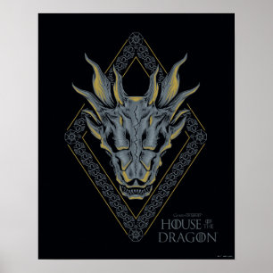 Poster HOUSE of the Dragon   Skull Diamond Crest