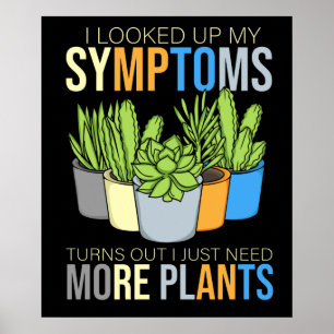 Poster Houseplant Lover femmes jardinage fleuriste Plante