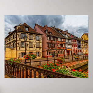Poster Houses in Colmar, Alsace, France