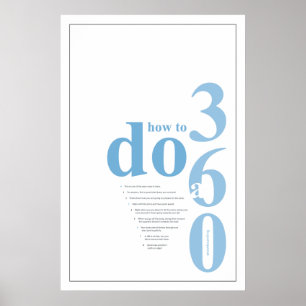 Poster how to do a 360 snowboarding