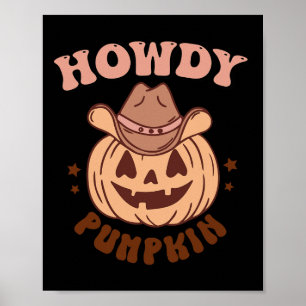 Poster Howdy Citrouille
