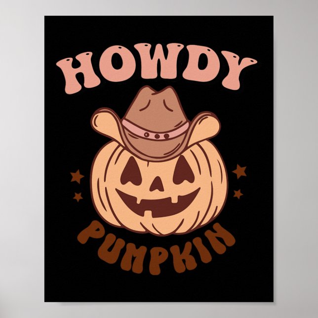 Poster Howdy Citrouille (Devant)