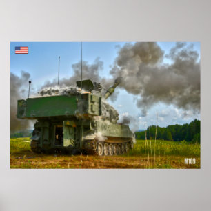 Poster HOWITZER AUTONOME - M109 Paladin