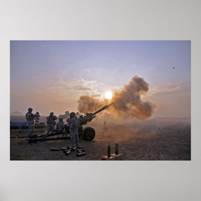 Poster Howitzer M119A2 (Devant)