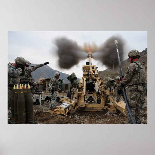 Poster Howitzer M777 (Devant)