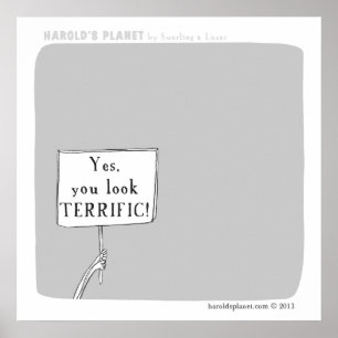 Poster HP5043 "planète de harold" formidable