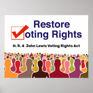 Poster HR4 John Lewis Voting Rights Act