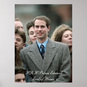 Poster HRH Prince Edward Moscou 1989
