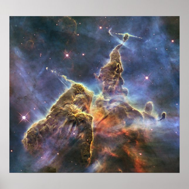 Poster Hubble capture la vue de "Mystic Mountain" (Devant)