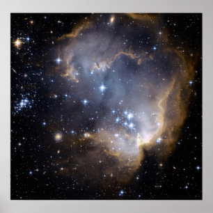 Poster Hubble observe les étoiles de nourrissons dans la
