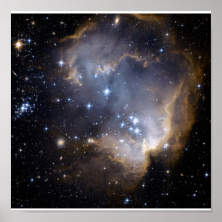 Poster Hubble observe les étoiles de nourrissons dans la 