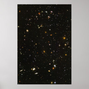 Poster Hubble photo en champ ultra profond