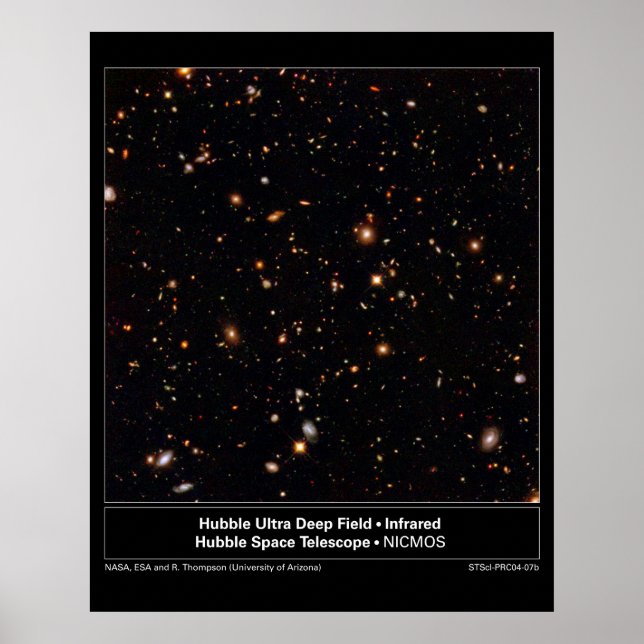 Poster HubbleUltraDeepFieldInfrared-2004-07b (Devant)