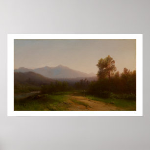 Poster Hudson River Landscape, c.1860-5 (huile sur toile)