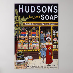Poster Hudson's Soap 1895