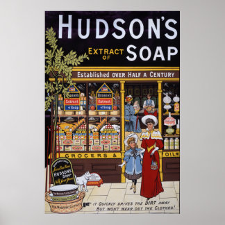 Poster Hudson's Soap 1895