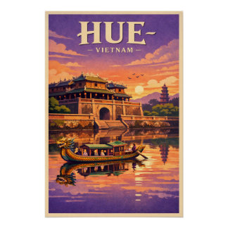 Poster Hue Ancient Capital, Vietnam travel