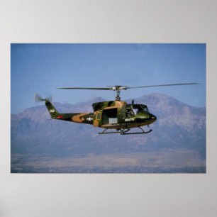 Poster Huey jumeau UH-1N