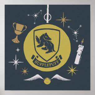 Poster HUFFLEPUFF™ - Graphique Bauble de vacances