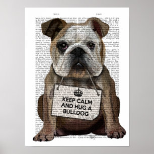 Poster Hug a Bulldog