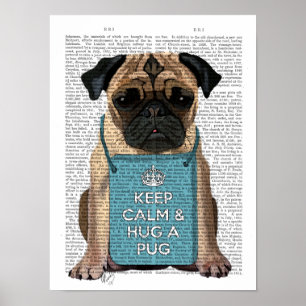 Poster Hug a Pug