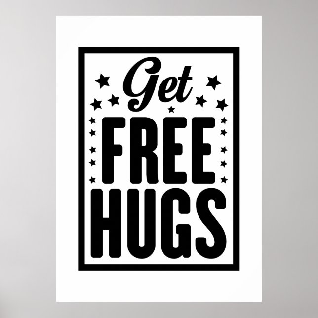 Poster Hug Day - Fun Retro Publicité (Devant)