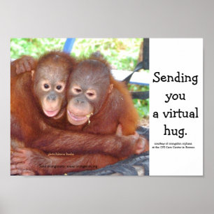Poster Hug - Hugs virtuels