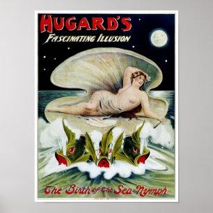 Poster Hugards ~ La naissance de la nymphe marine