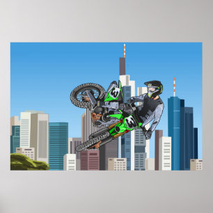 Poster Huge motocross jump en NYC