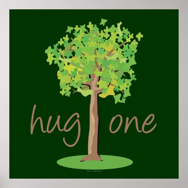 Poster Hugger d'arbre (Devant)